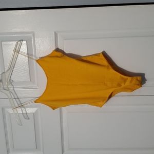 Yellow bodysuit
